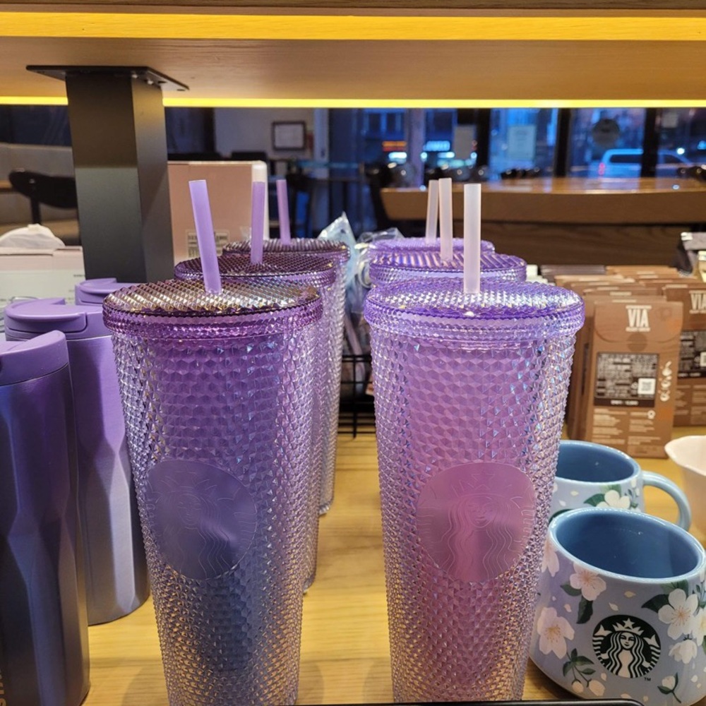 Starbucks Korea set Pink and Purple Beam 2022 - Picture 4 of 4